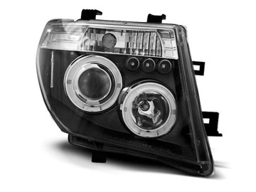 Headlights front nissan navara d40 pathfinder led backlight black, фото
