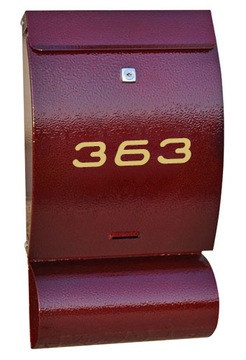 Mailbox a4 inscription number hulls pocztowe, фото