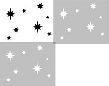 Template painting reusable wallpaper stars 5, фото