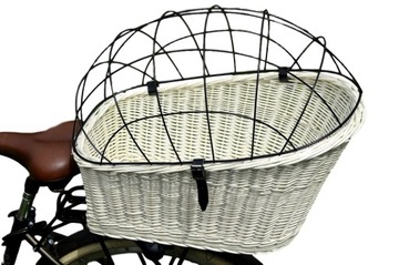 Great basket (bracket) on a bicycle wicker basket on a bicycle rack, фото