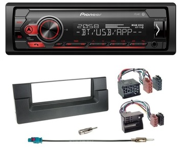Pioneer mvh-s310bt bluetooth автомагнитола bmw 5 e39 x5, фото