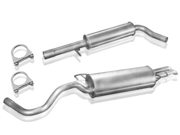 Seat toledo 2 1.4 1.6 1. 9sdi mufflers+ clamps, фото