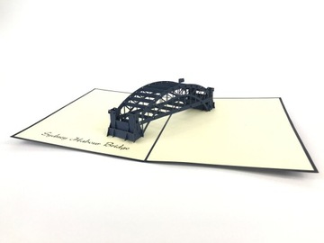 Bridge pore в sidney, card 3-door souvenir for a gift, фото