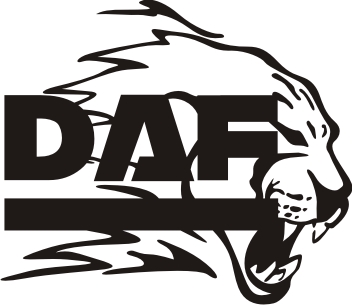 Наклейки - daf лого 44 x 48 сантиметри, большой выбор, фото