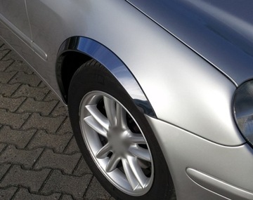 Mercedes w209 clk chrome overlay overlays on the wing, фото