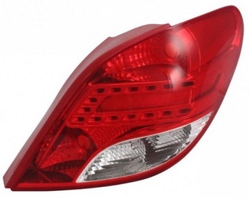 Фонарь задний peugeot 207 09 - правая led подсветка тайвань, фото