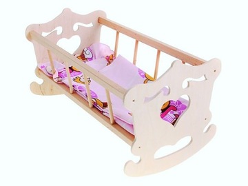 Great wooden bracket for dolls heart+ laundry, фото