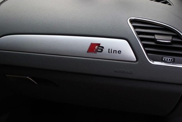 Audi s line наклейка на торпеда audi sport белая, фото