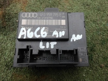 Block control unit door 4f0959795e audi a6 c6 left, фото