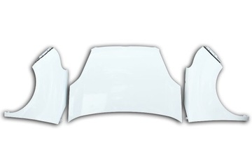 Hood left wing right combo perfect white 249, фото