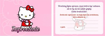 Приглашения день рождения для детей hello kitty, фото