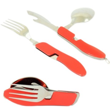 Basic necessities tourist cutlery folding 2 colors, фото