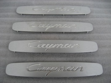 Porsche cayman 981 overlays threshold, фото