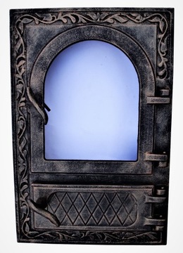 Door to vegetables slab bread cast iron, фото