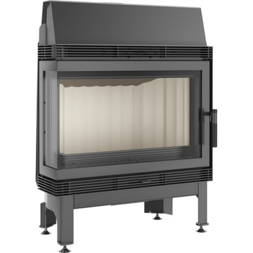 Fireplace aerial grilles form steel left 11 kw black, фото
