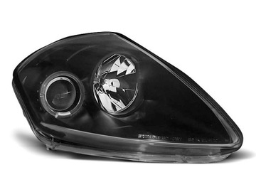 Фонаря перед mitsubishi eclipse 00-05 black черный led подсветка англия, фото