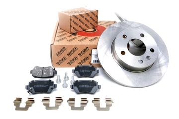 Set disks brake 264mm+ pads ass opel zafira a 1999 - 2005, фото