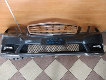 Bumper front mercedes e-class 212 xenon parking sensor amg, фото