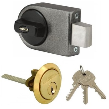 Lock for surface mounting versatile gerda zn100 50/ 60 graphite – reliable, фото