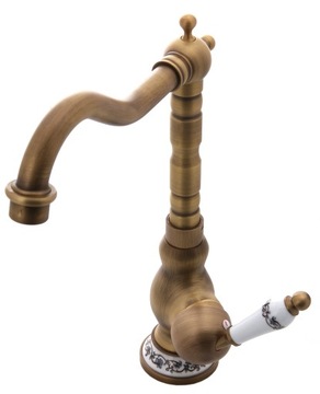 Washbasin faucet freestanding royal orderlies retro golden, фото