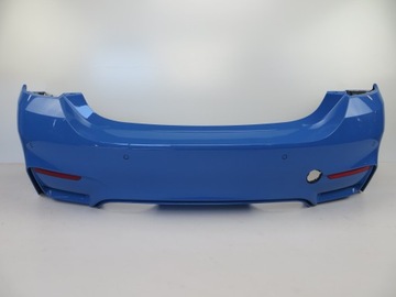 Rear bumper back bmw m4 f82 4 parking sensors yasmarina blau b68, фото