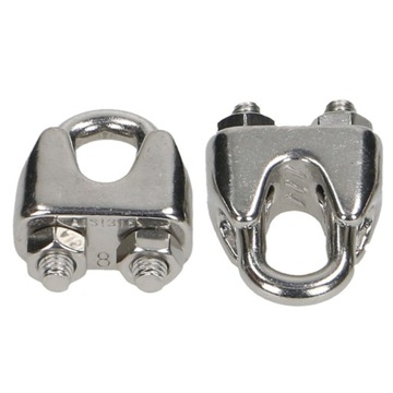 Clamp to rope stainless holster type у a4 d= 3mm, фото