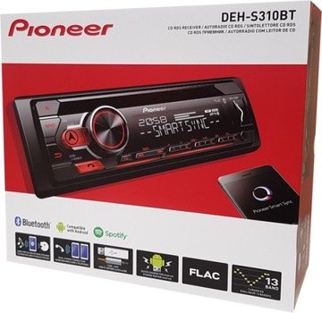 Pioneer deh-s310bt flac android usb bt cd автомагнитола, фото