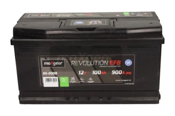 Battery 12v 100ah/ 900a left- 353x175x19 maxgear, фото