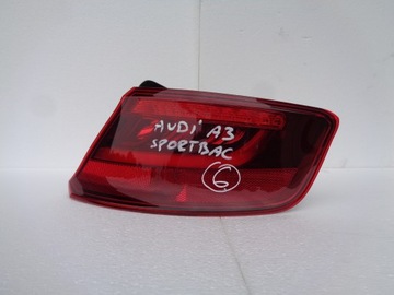 Audi a3 sportback фонарь задний правый led подсветка 8v4945096d, фото