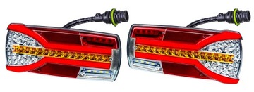 Rear lights set lantern led backlight 12/ 24v bus tir gearbox container lava help, фото