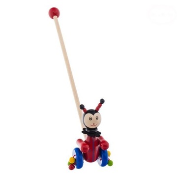Toy wooden pusher on kiju beetle, фото