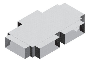 Hull torpedo rectangular 200x90/ 4x200x90, фото
