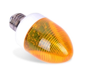 Лампа строб диско E27 жовтий миготливий сигнал