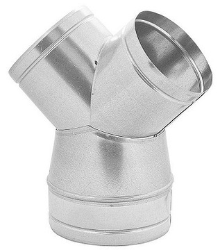 Оцинкованный y 150/2X125 DARCO редукционный тройник
