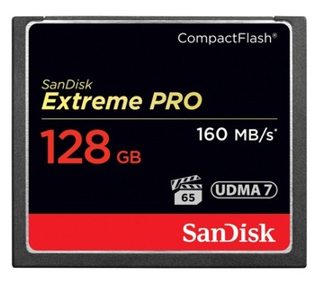 SanDisk CF Extreme PRO 128GB UDMA7 4K 160MB / S
