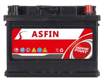 Акумулятор ASFIN 12V 55AH 480A (EN) ON, PB, LPG - 14,2 кг
