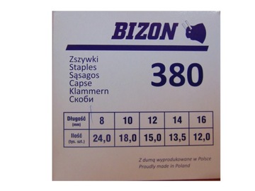 Скобы для обивки Bizon Bea 380/8 24000 шт.