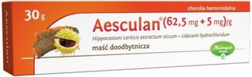 Aesculan мазь геморой 30 г анестезія хіт