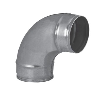 Колено фиксированное цинк 90*, fi 80mm BP-080-90