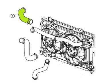 ROHR LADELUFTKÜHLER CHRYSLER VOYAGER 2.5CRD 2.8 CRD