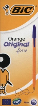 Шариковая ручка BIC Orange Original синяя, 20 шт.