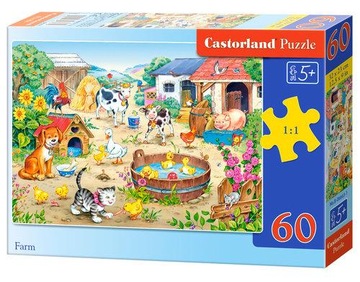 Puzzle 60 elementów. Farma