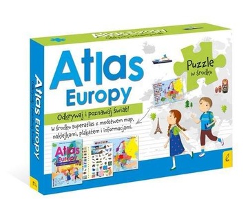 фото ориг. №1, Puzzle atlas europe atlas poster з map wilga