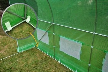 Tunel ogrodowy,foliowy, szklarnia 13,5 m² 450 x 300 cm zielony