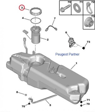 MATICE PUMPY PALIVA BERLINGO PARTNER ORIG. 153120