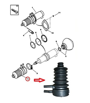 OSŁONA SIŁOWNIKA ZAWIESZENIA TYŁ CITROEN C5 527264