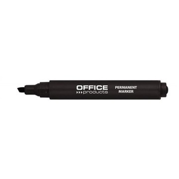 Marker permanentny ścięty czarny Office Products 1 szt.