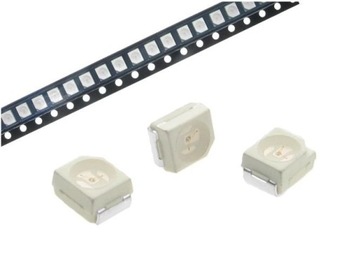 DIODA LED SMD 3528 ZIELONA soczewka x 2szt FV