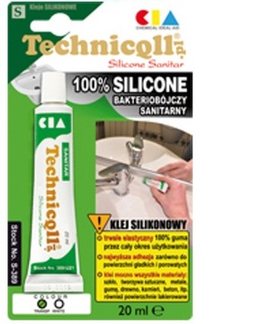 SILIKON SANITARNY 20 ml BIAŁY - TECHNICQLL