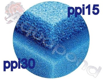 GĄBKA DO FILTRA 25x25x5cm drobnoziarnista 30ppi